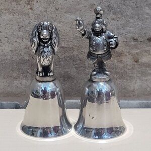 New England Disney Silver Plated Bells Lady and the Tramp Chief Seamus OHara